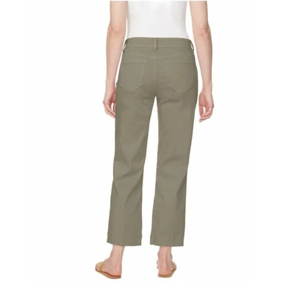 Buffalo David Bitton Ladies' High-Rise Soft Stretch Crop Pant, Tea Leaf, 14 (34) - Picture 2 of 7